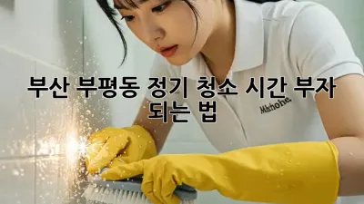 부산 부평동 정기 청소🧹✨ 시간 부자 되는 법!